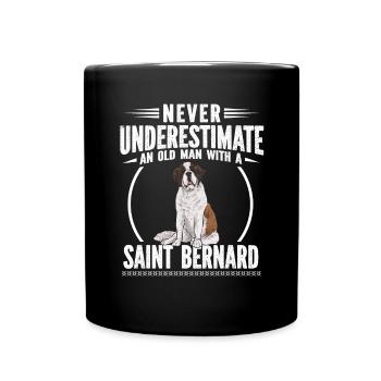 St. Bernard St. Bernard Dog Dog - Full Colour Mug - black - Front