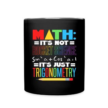 Math Teacher - Full Colour Mug - black - Front