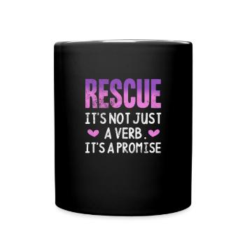 Animal Rescue Animal Welfare Animal Friend Gift - Full Colour Mug - black - Front
