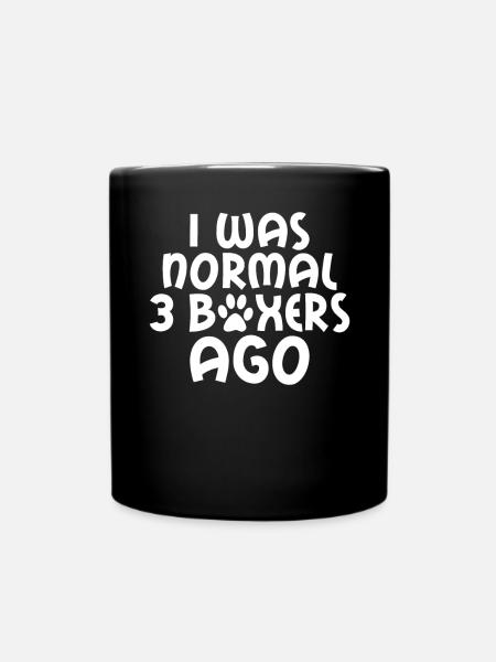 Boxer Dog Gifts - Full Colour Mug - black