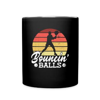 Bouncin' Balls - Tennis amusant - Mug uni - noir - Devant