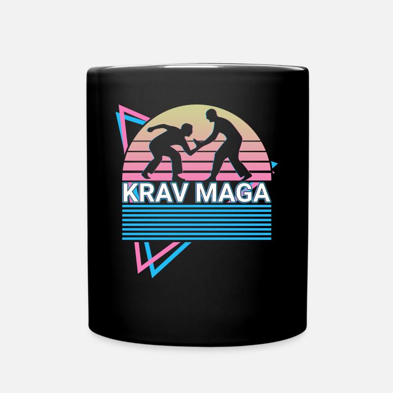 Krav Maga Retro - Tasse einfarbig - Schwarz