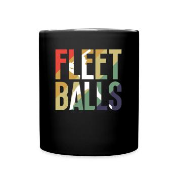 Flotte Bälle - Lustiger Baseball - Tasse einfarbig - Schwarz - Vorne