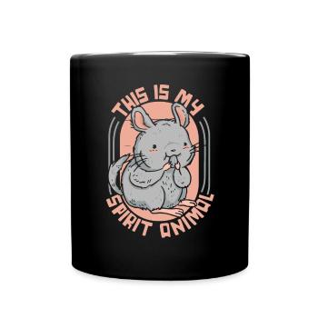 C’est mon animal à queue courte longue queue - Mug uni - noir - Devant