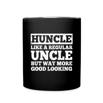 Lustiges Onkel Design Für Männer Bester Onkel Männlich Relativ - Tasse einfarbig - Schwarz - Vorne