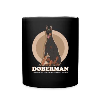 Doberman Dogs Dog Owner Gift - Full Colour Mug - black - Front