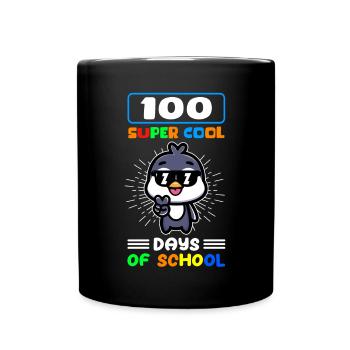 100 School Days School Kids Student Gift - Full Colour Mug - black - Front
