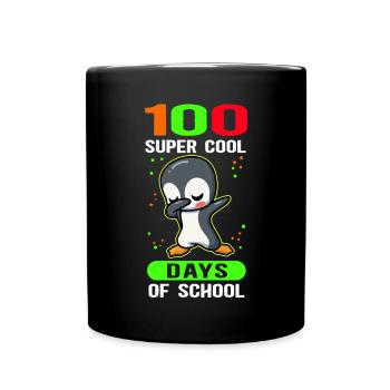 100 School Days School Kids School Gift - Full Colour Mug - black - Front