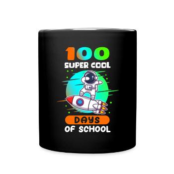 100 School Days School School Kids Gift - Full Colour Mug - black - Front