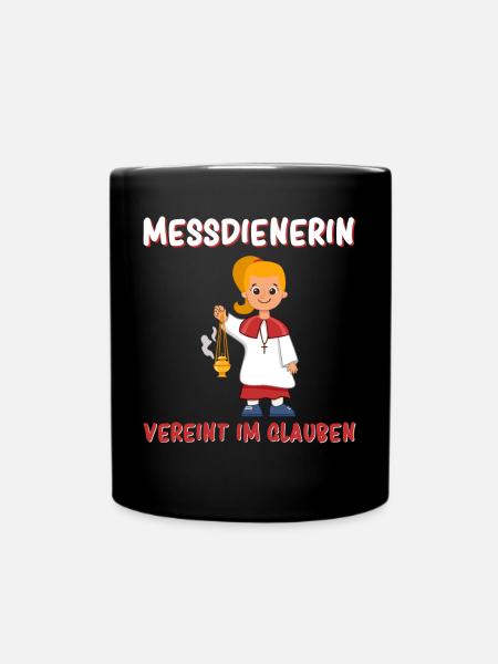 Messdiener Im Glauben Vereint - Tasse einfarbig - Schwarz