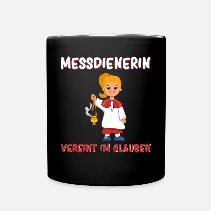 Messdiener Im Glauben Vereint - Tasse einfarbig - Schwarz