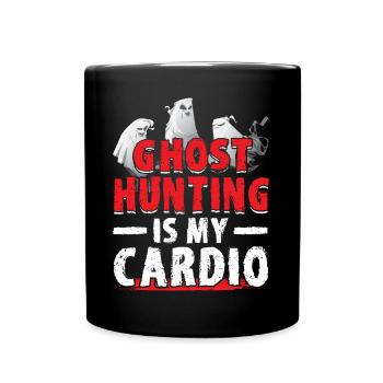 Ghost Hunting Is My Cardio - Ghost Investigator - Full Colour Mug - black - Front