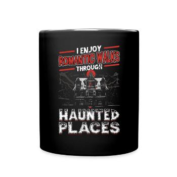 I Like Haunted Places - Ghost Investigator - Tasse einfarbig - Schwarz - Vorne