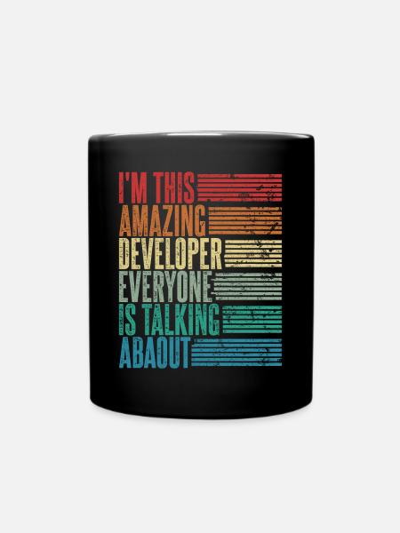 Vintage Développeur Développeur Cadeau Rétro - Mug uni - noir