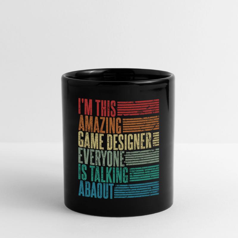 Vintage Developer Game Developer Gift Retro Full Colour Mug