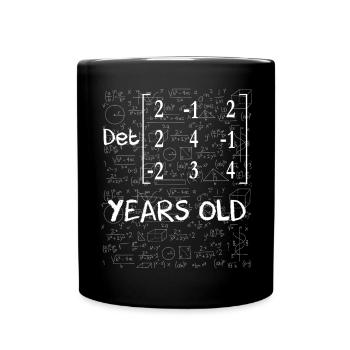 72nd birthday 72 years matrix determinant - Full Colour Mug - black - Front