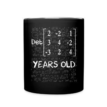 70th birthday 70 years matrix determinant - Full Colour Mug - black - Front