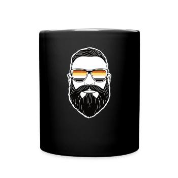 Bear Brotherhood Drapeau Pride LGBTQ Ours Barbe - Mug uni - noir - Devant