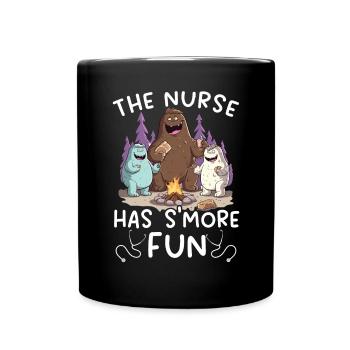 Camp Krankenschwester Camping Krankenschwester Krankenschwester Camper - Tasse einfarbig - Schwarz - Vorne