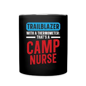 Camp Nurse Camping Nursing Registered Nurse Camper - Mug uni - noir - Devant