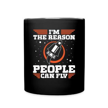 Aerospace Engineer Reason People Can Fly - Full Colour Mug - black - Front