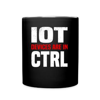 Internet Of Things IOT Programmer Admin IT - Full Colour Mug - black - Front