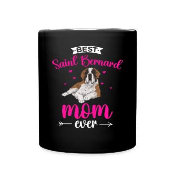 St. Bernard St. Bernard Dog Dog - Full Colour Mug - black - Front