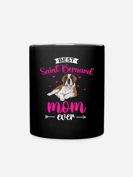 Saint-Bernard Chien Saint-Bernard - Mug uni - noir