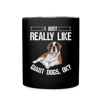 Saint-Bernard Chien Saint-Bernard - Mug uni - noir - Devant