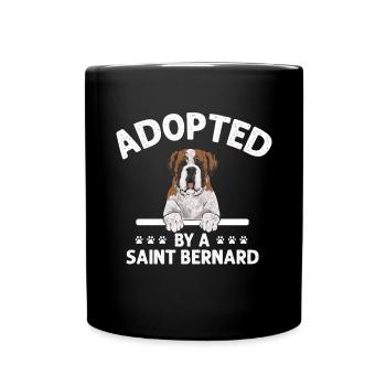 Saint-Bernard Chien Saint-Bernard - Mug uni - noir - Devant