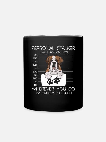 Saint-Bernard Chien Saint-Bernard - Mug uni - noir