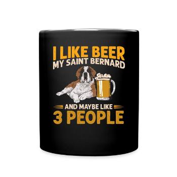 St. Bernard St. Bernard Dog Dog - Full Colour Mug - black - Front