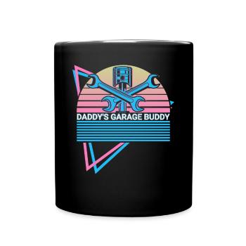 Drôle de mécanicien fils père - Mug uni - noir - Devant