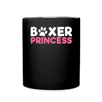 Boxer Hund Geschenke - Tasse einfarbig - Schwarz - Vorne