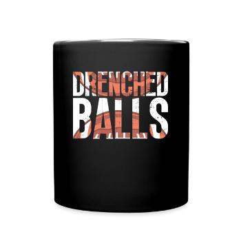 Soaked Balls - Funny American Football - Full Colour Mug - black - Front