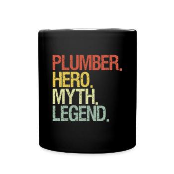 Lustiger KlempnerKlempner Zitatlustiger KlempnerKlempner Mann - Tasse einfarbig - Schwarz - Vorne