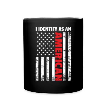 American Flag Independence Day 4th Of July - Full Colour Mug - black - Front