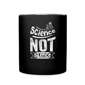 Amoureux des sciences Chimie Biologie Physique Maths - Mug uni - noir - Devant