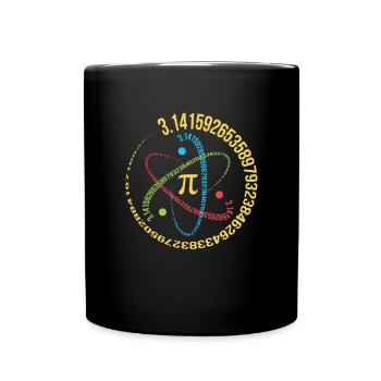 Amoureux des sciences Chimie Biologie Physique Maths - Mug uni - noir - Devant