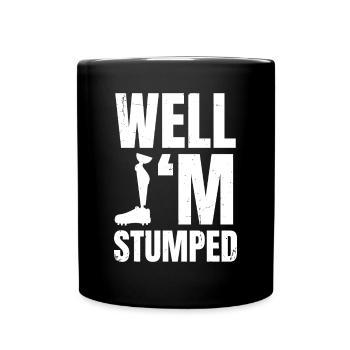 Amputated Leg Prosthesis Gift - Full Colour Mug - black - Front