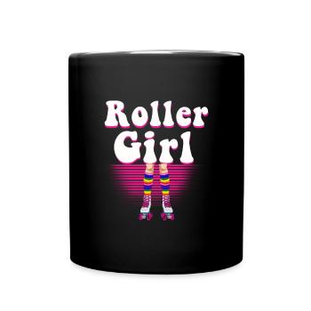 Inline Skater - Tasse einfarbig - Schwarz - Vorne
