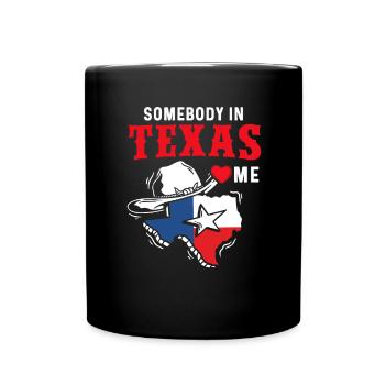 Texas Cadeau Huston Austin Dallas El Paso Rodeo - Mug uni - noir - Devant