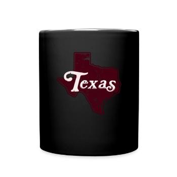 Texas Geschenk Huston Austin Dallas El Paso Rodeo - Tasse einfarbig - Schwarz - Vorne