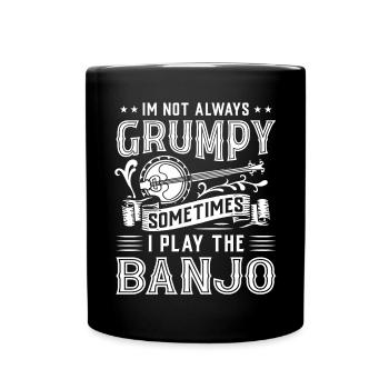 Banjo - Tasse einfarbig - Schwarz - Vorne