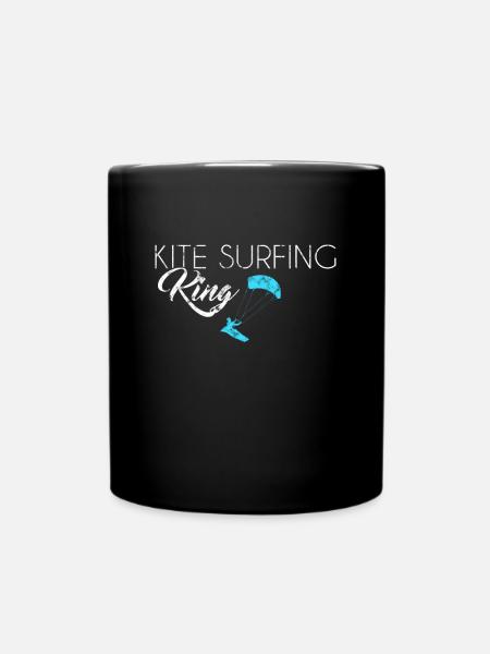 Kite Surfing King - Tasse einfarbig - Schwarz
