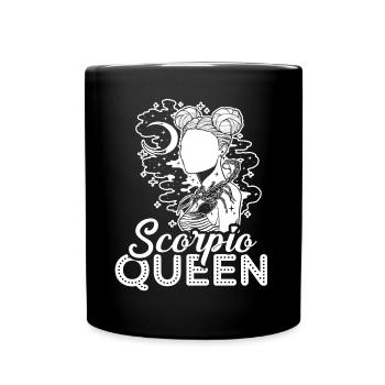 Scorpio Scorpio Queen - Full Colour Mug - black - Front