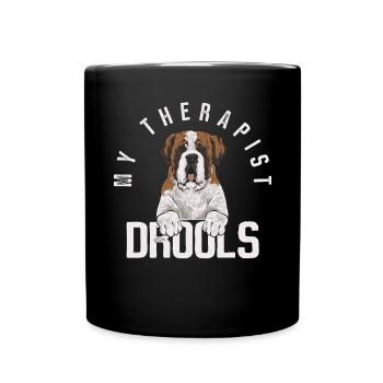 St. Bernard St. Bernard Dog Dog - Full Colour Mug - black - Front