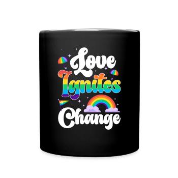 Cadeau de chemise LGBTQ+ Mois LGBT - Mug uni - noir - Devant