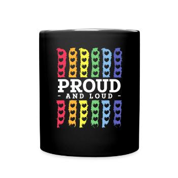 Cadeau de chemise LGBTQ+ Mois LGBT - Mug uni - noir - Devant