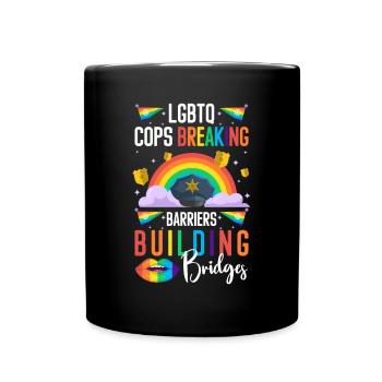 Cadeau de chemise LGBTQ+ Mois LGBT - Mug uni - noir - Devant